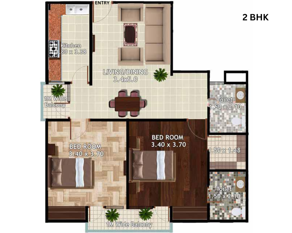 S - 2BHK